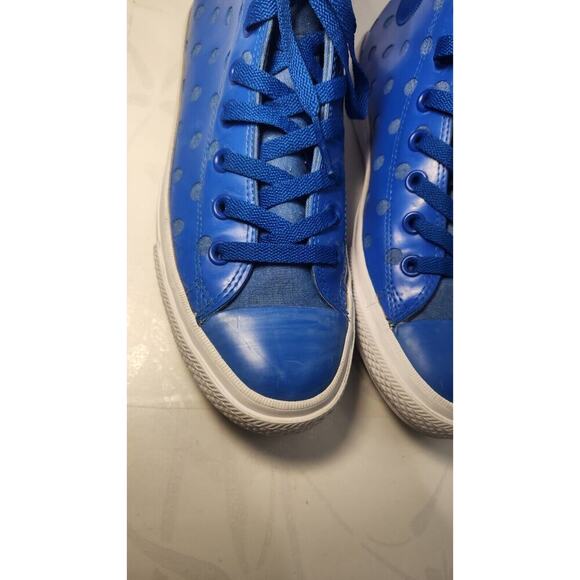 Converse Lunarlon Hi Top Mens 8.5 W 10.5 1Blue Polka Dot Shoes Chuck Taylor 2 - Picture 8 of 12